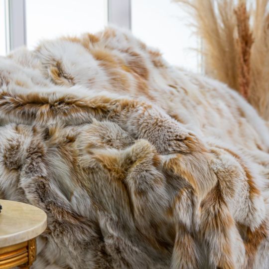 Scandinavian Mink Fur Blanket