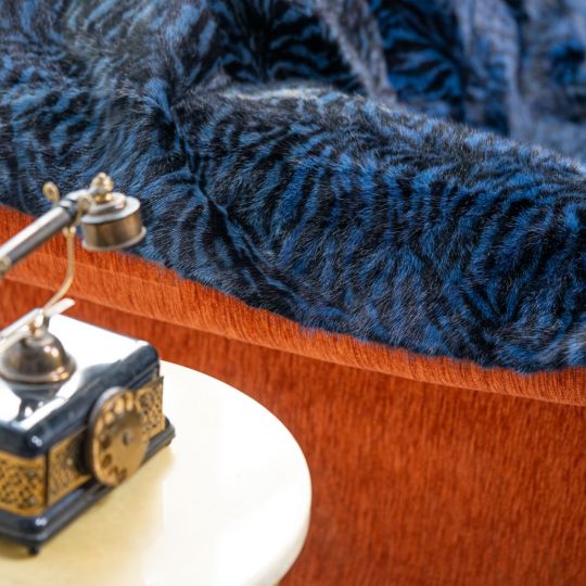 Blue Mink Fur Throw Blanket