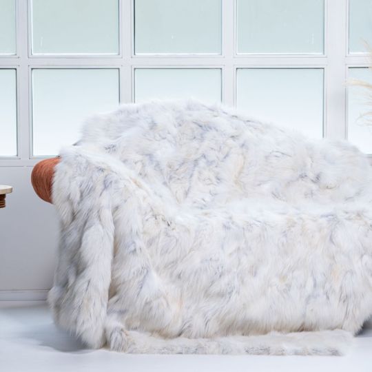 Scandinavian Mink Fur Throw Blanket