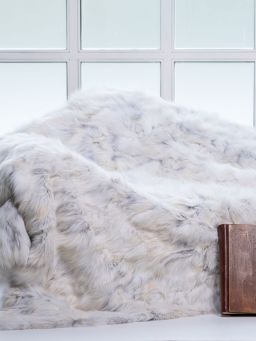 Scandinavian Mink Fur Throw Blanket