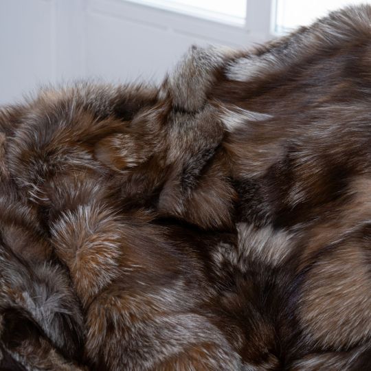 Scandinavian Mink Fur Throw Blanket