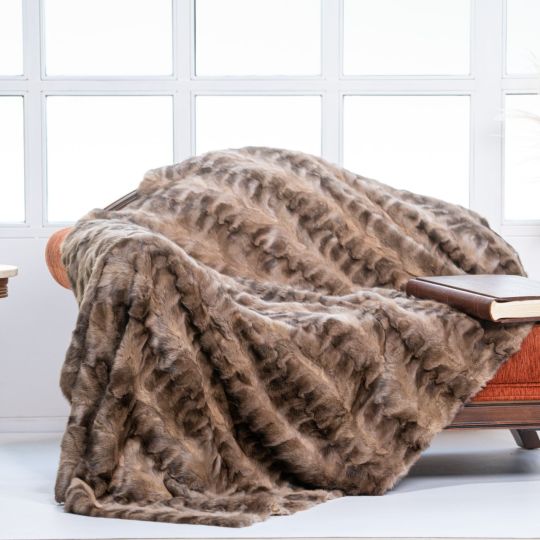 Sable Fur Throw Blanket