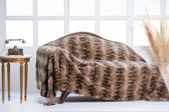 Sable Fur Throw Blanket