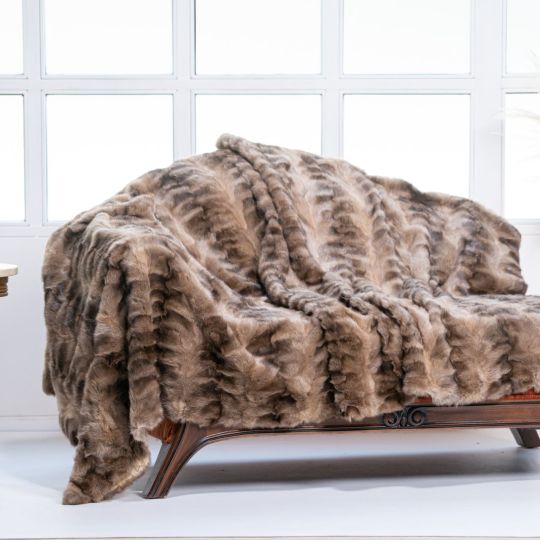 Sable Fur Throw Blanket