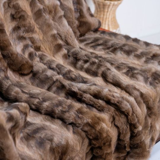 Sable Fur Throw Blanket