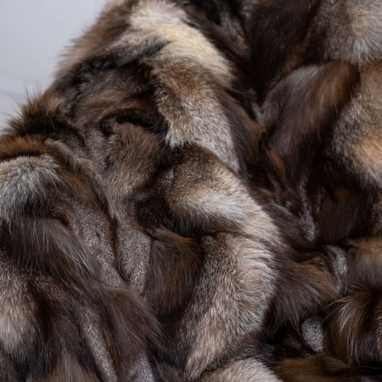 Crystal Fox Fur Blanket