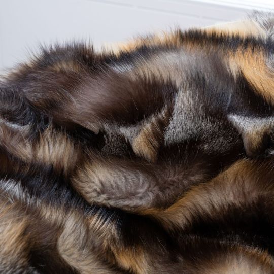 Gross Fox Fur Throw Blanket