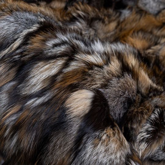 Gross Fox Fur Throw Blanket