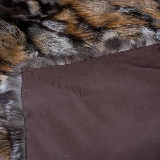 Gross Fox Fur Throw Blanket