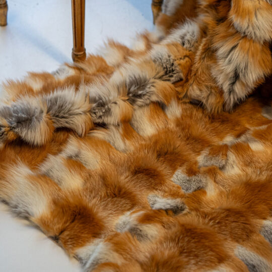 Canadian Red Fox Fur Floor Mat